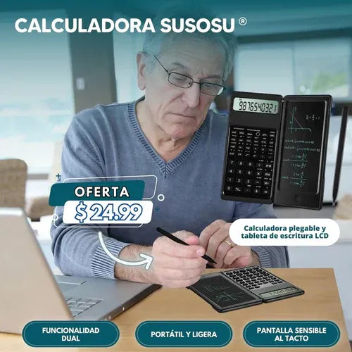 Calculadora Plegable con Pantalla+ Pen Digital